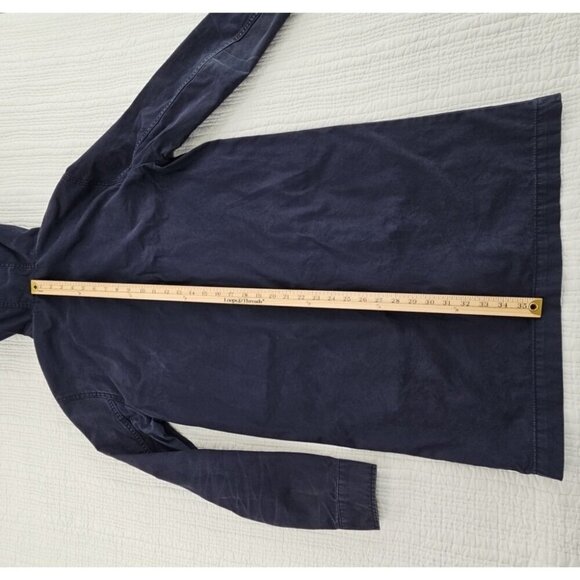 DB Supply Coat Adult Men's Size Small Navy Blue Chore Coat Hoodie EUC Long - Picture 15 of 15